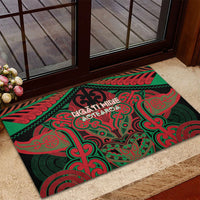 Aotearoa Iwi Ngati Hine Rubber Doormat Maori Kowhaiwhai Pattern