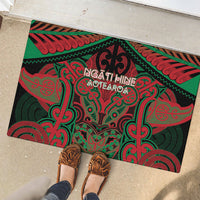 Aotearoa Iwi Ngati Hine Rubber Doormat Maori Kowhaiwhai Pattern