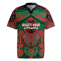 Aotearoa Iwi Ngati Hine Personalised Rugby Jersey Maori Kowhaiwhai Pattern