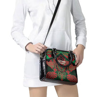 Aotearoa Iwi Ngati Hine Shoulder Handbag Maori Kowhaiwhai Pattern