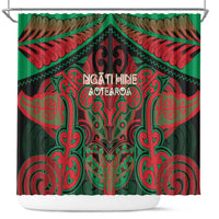 Aotearoa Iwi Ngati Hine Shower Curtain Maori Kowhaiwhai Pattern