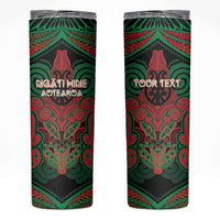 Aotearoa Iwi Ngati Hine Personalised Skinny Tumbler Maori Kowhaiwhai Pattern