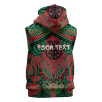 Aotearoa Iwi Ngati Hine Personalised Sleeveless Hoodie Maori Kowhaiwhai Pattern