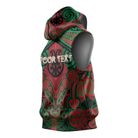 Aotearoa Iwi Ngati Hine Personalised Sleeveless Hoodie Maori Kowhaiwhai Pattern