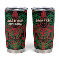Aotearoa Iwi Ngati Hine Personalised Tumbler Cup Maori Kowhaiwhai Pattern