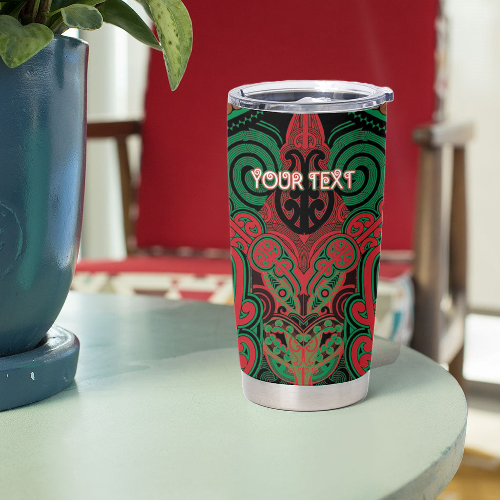 Aotearoa Iwi Ngati Hine Personalised Tumbler Cup Maori Kowhaiwhai Pattern