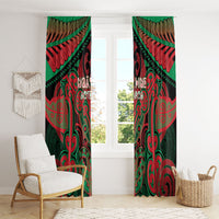 Aotearoa Iwi Ngati Hine Window Curtain Maori Kowhaiwhai Pattern