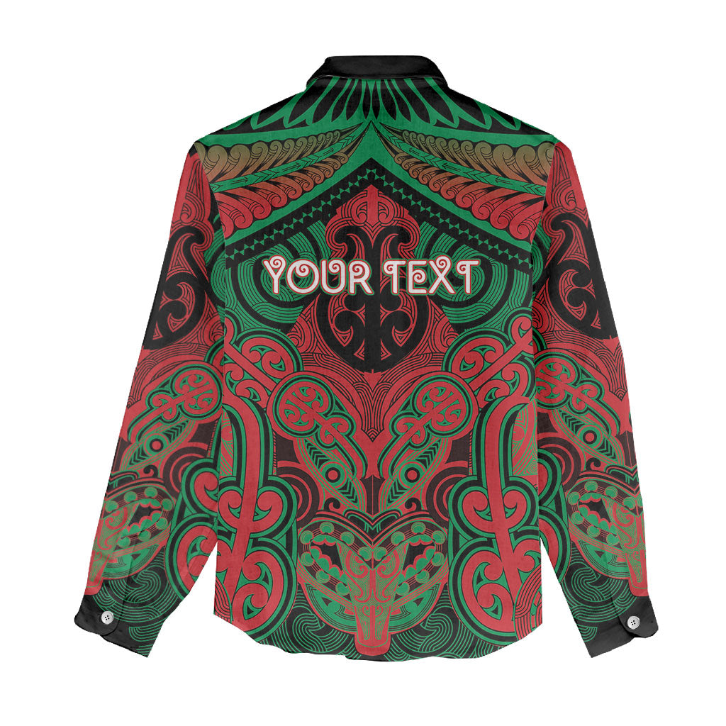 Aotearoa Iwi Ngati Hine Personalised Women Casual Shirt Maori Kowhaiwhai Pattern