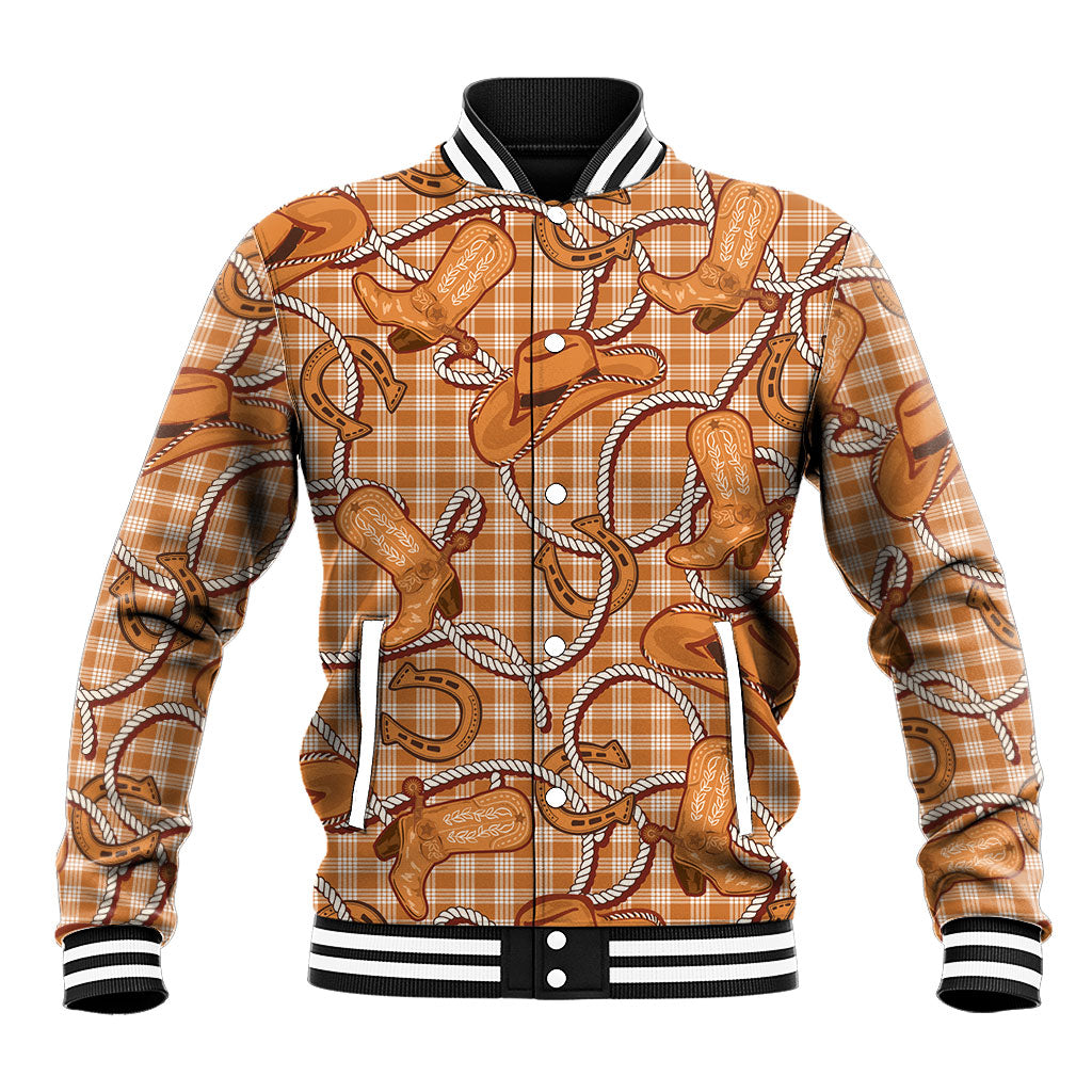Brown Hawaii Palaka Cowboy Baseball Jacket Hawaiian Paniolo Festival Spirit LT19 Unisex Brown - Polynesian Pride