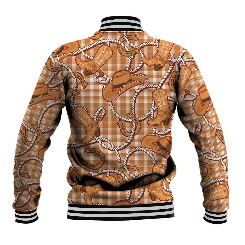 Brown Hawaii Palaka Cowboy Baseball Jacket Hawaiian Paniolo Festival Spirit