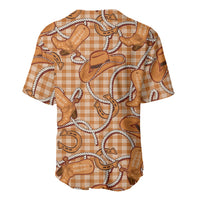 Brown Hawaii Palaka Cowboy Baseball Jersey Hawaiian Paniolo Festival Spirit