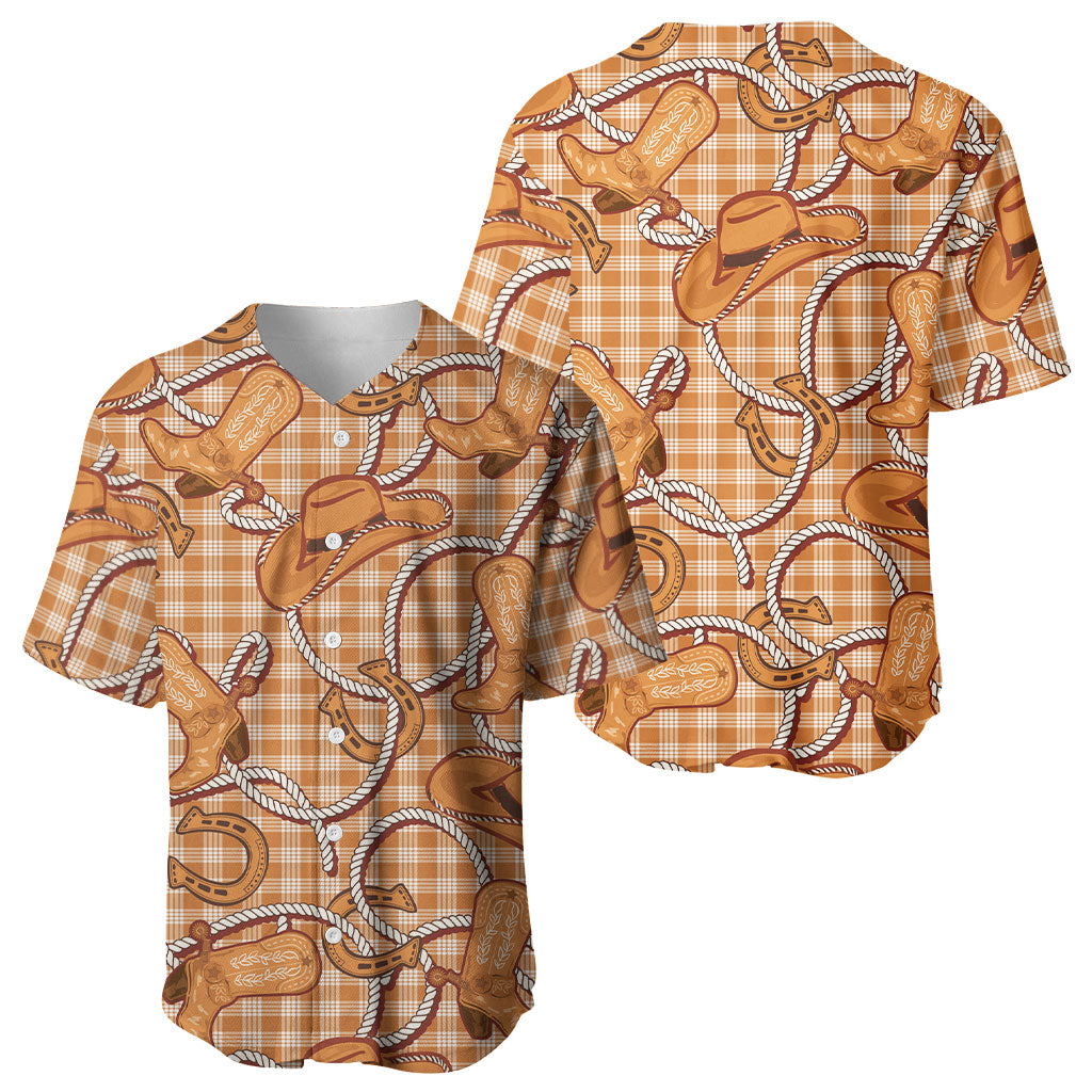 Brown Hawaii Palaka Cowboy Baseball Jersey Hawaiian Paniolo Festival Spirit