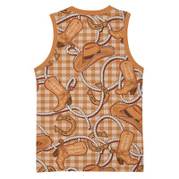Brown Hawaii Palaka Cowboy Basketball Jersey Hawaiian Paniolo Festival Spirit