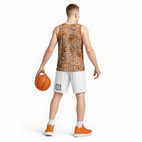 Brown Hawaii Palaka Cowboy Basketball Jersey Hawaiian Paniolo Festival Spirit