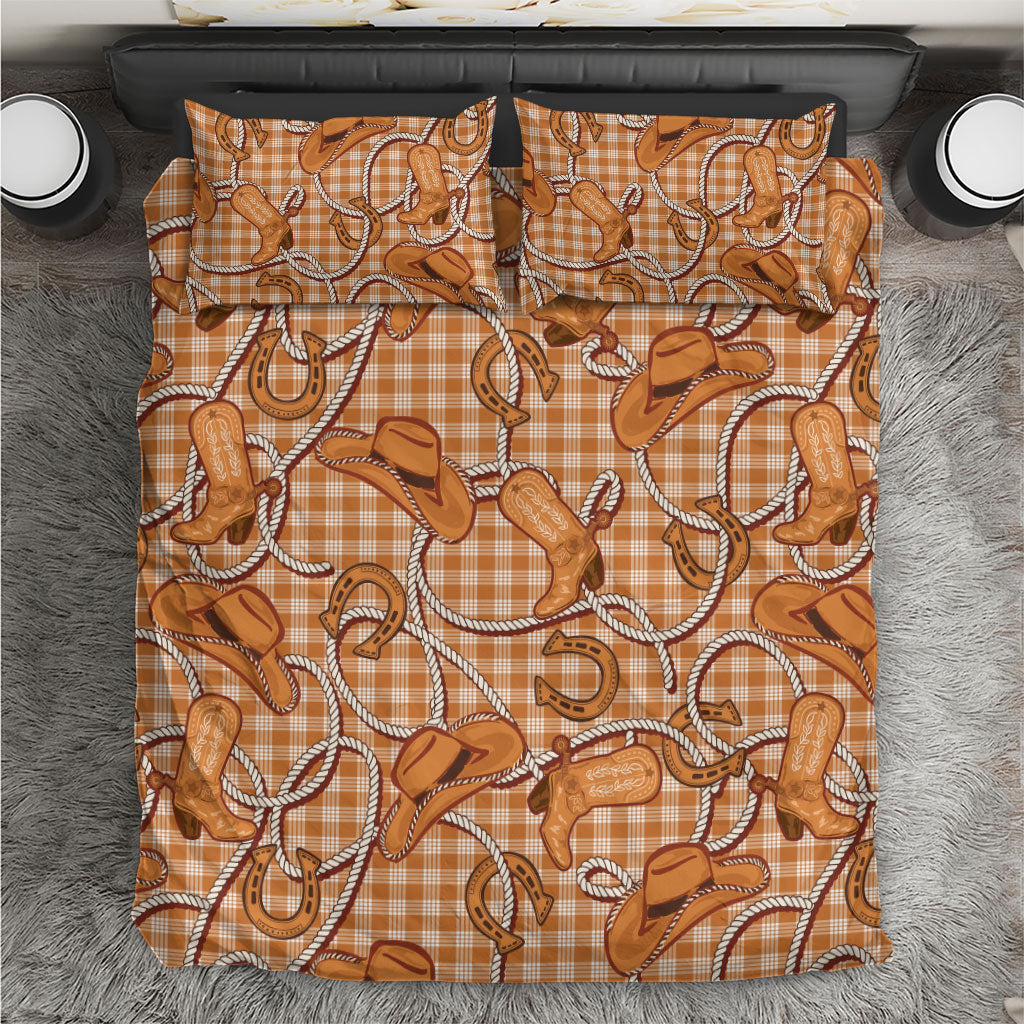 Brown Hawaii Palaka Cowboy Bedding Set Hawaiian Paniolo Festival Spirit