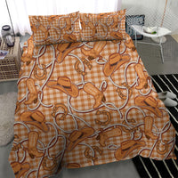 Brown Hawaii Palaka Cowboy Bedding Set Hawaiian Paniolo Festival Spirit
