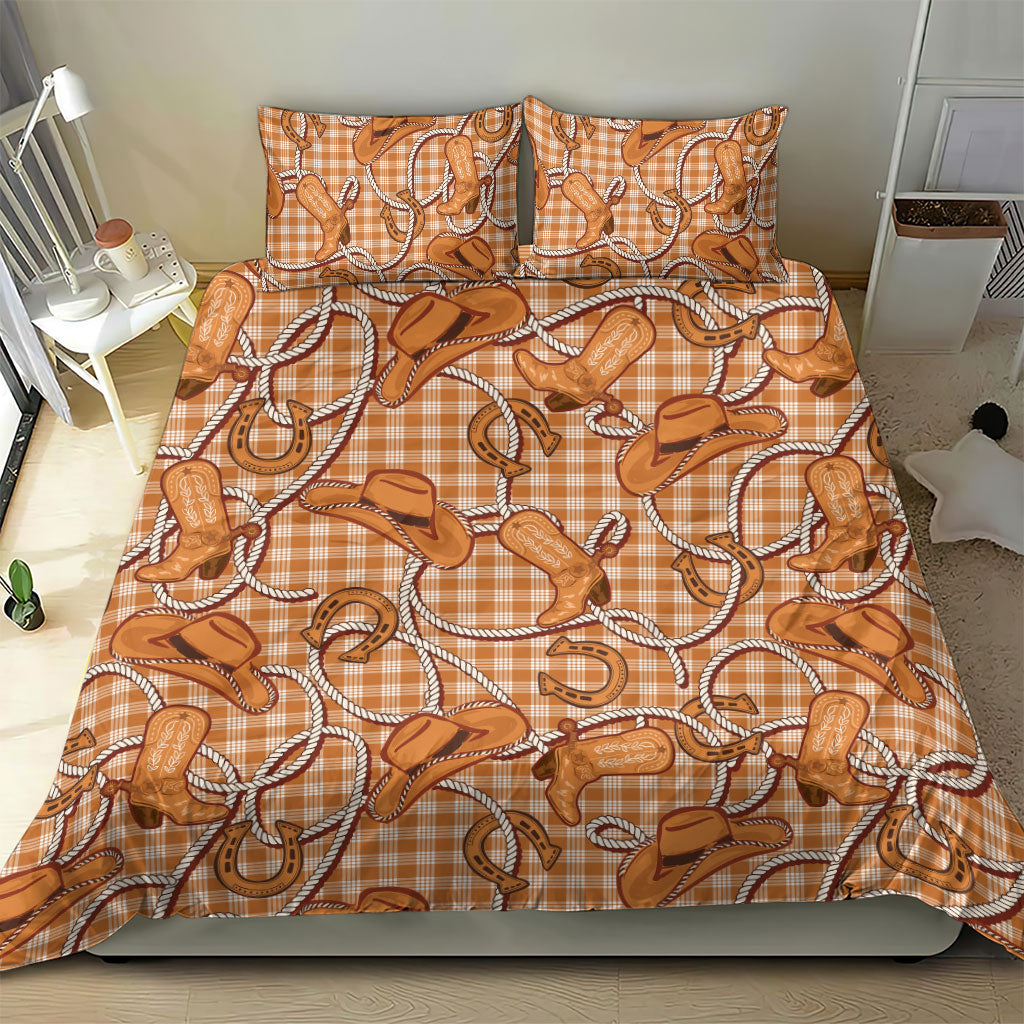 Brown Hawaii Palaka Cowboy Bedding Set Hawaiian Paniolo Festival Spirit