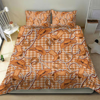 Brown Hawaii Palaka Cowboy Bedding Set Hawaiian Paniolo Festival Spirit