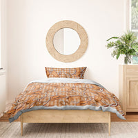 Brown Hawaii Palaka Cowboy Bedding Set Hawaiian Paniolo Festival Spirit