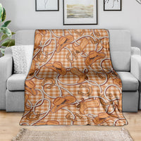 Brown Hawaii Palaka Cowboy Blanket Hawaiian Paniolo Festival Spirit