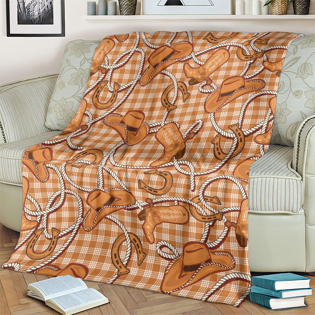 Brown Hawaii Palaka Cowboy Blanket Hawaiian Paniolo Festival Spirit