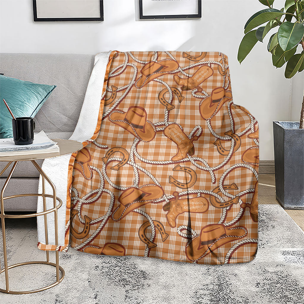 Brown Hawaii Palaka Cowboy Blanket Hawaiian Paniolo Festival Spirit