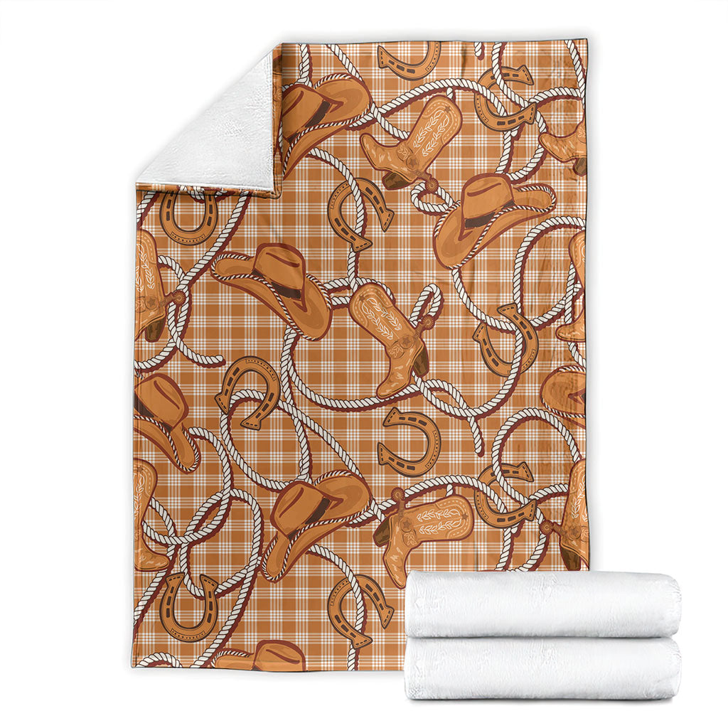 Brown Hawaii Palaka Cowboy Blanket Hawaiian Paniolo Festival Spirit