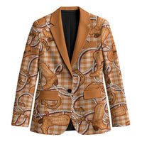 Brown Hawaii Palaka Cowboy Blazer Hawaiian Paniolo Festival Spirit