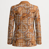 Brown Hawaii Palaka Cowboy Blazer Hawaiian Paniolo Festival Spirit