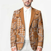 Brown Hawaii Palaka Cowboy Blazer Hawaiian Paniolo Festival Spirit