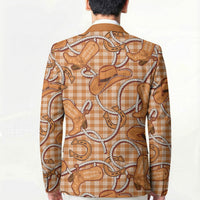 Brown Hawaii Palaka Cowboy Blazer Hawaiian Paniolo Festival Spirit
