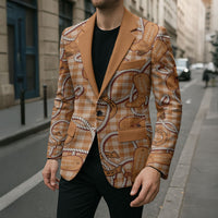 Brown Hawaii Palaka Cowboy Blazer Hawaiian Paniolo Festival Spirit