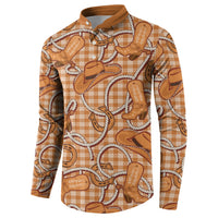 Brown Hawaii Palaka Cowboy Button Sweatshirt Hawaiian Paniolo Festival Spirit