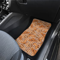 Brown Hawaii Palaka Cowboy Car Mats Hawaiian Paniolo Festival Spirit