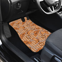 Brown Hawaii Palaka Cowboy Car Mats Hawaiian Paniolo Festival Spirit