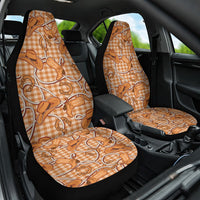 Brown Hawaii Palaka Cowboy Car Seat Cover Hawaiian Paniolo Festival Spirit