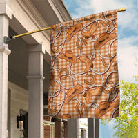 Brown Hawaii Palaka Cowboy Garden Flag Hawaiian Paniolo Festival Spirit