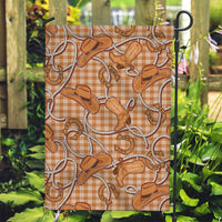 Brown Hawaii Palaka Cowboy Garden Flag Hawaiian Paniolo Festival Spirit