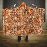 Brown Hawaii Palaka Cowboy Hooded Blanket Hawaiian Paniolo Festival Spirit