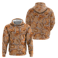 Brown Hawaii Palaka Cowboy Hoodie Hawaiian Paniolo Festival Spirit