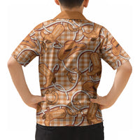 Brown Hawaii Palaka Cowboy Kid Hawaiian Shirt Hawaiian Paniolo Festival Spirit