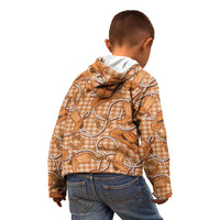 Brown Hawaii Palaka Cowboy Kid Hoodie Hawaiian Paniolo Festival Spirit