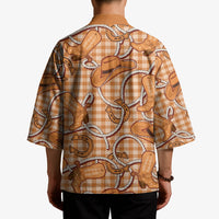 Brown Hawaii Palaka Cowboy Kimono Hawaiian Paniolo Festival Spirit