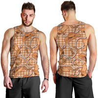 Brown Hawaii Palaka Cowboy Men Tank Top Hawaiian Paniolo Festival Spirit