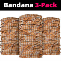 Brown Hawaii Palaka Cowboy Neck Gaiter Hawaiian Paniolo Festival Spirit