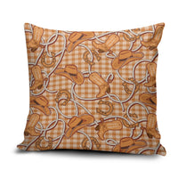 Brown Hawaii Palaka Cowboy Pillow Cover Hawaiian Paniolo Festival Spirit
