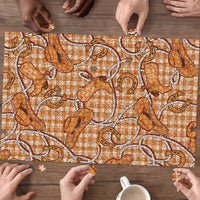 Brown Hawaii Palaka Cowboy Puzzle Hawaiian Paniolo Festival Spirit