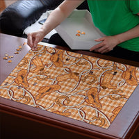 Brown Hawaii Palaka Cowboy Puzzle Hawaiian Paniolo Festival Spirit