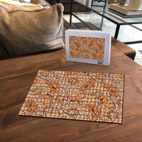 Brown Hawaii Palaka Cowboy Puzzle Hawaiian Paniolo Festival Spirit