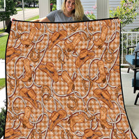 Brown Hawaii Palaka Cowboy Quilt Hawaiian Paniolo Festival Spirit